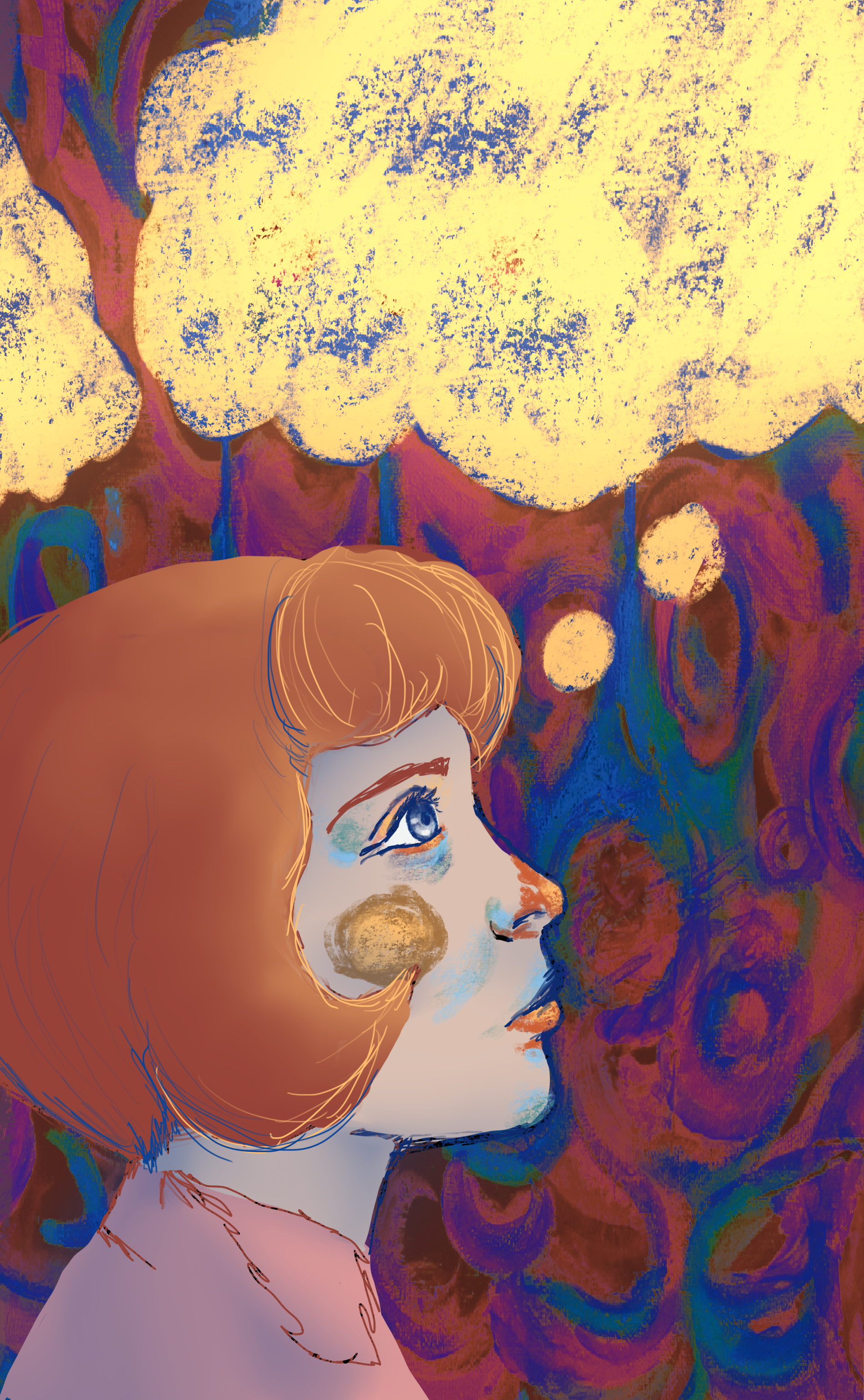 thought bubble portrait